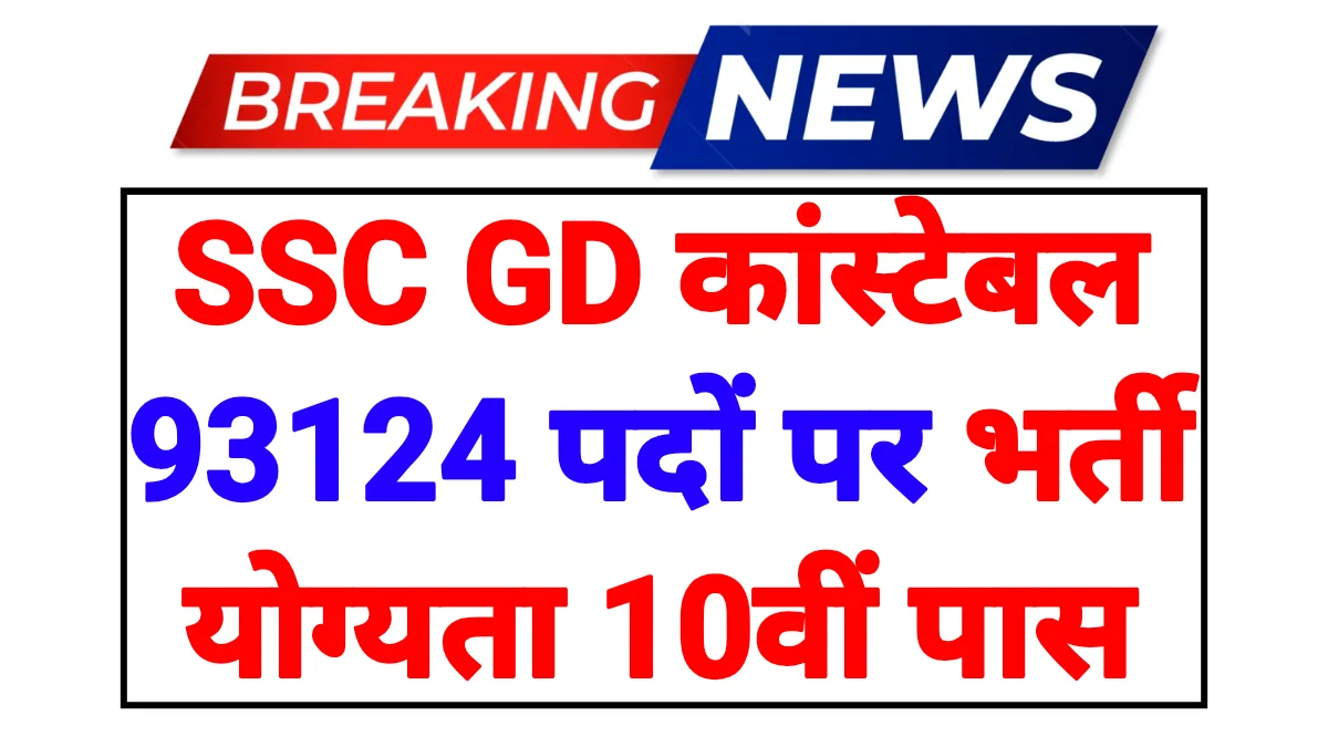 SSC GD Constable Notification 2026